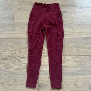 Beyond Yoga Burgundy Leggings